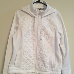 Fila White Hooded Sweatshrit in Women